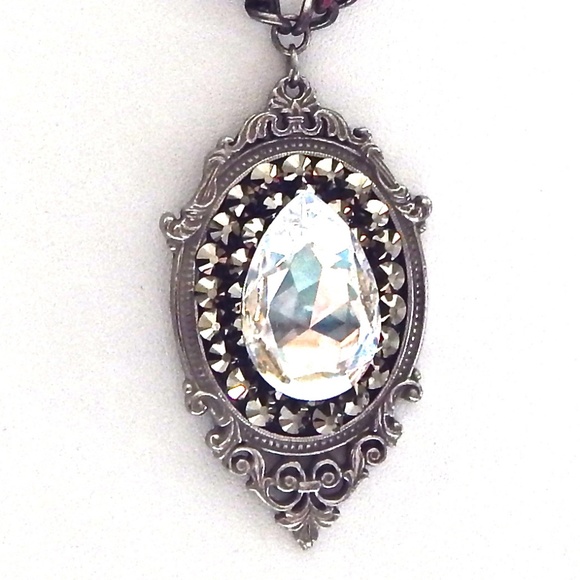 GASOLINE GLAMOUR Jewelry - RANSOM RHINESTONE MOONLIGHT DROP NECKLACE SAMPLE GASOLINE GLAMOUR Jewelry - RANSOM RHINESTONE MOONLIGHT DROP NECKLACE SAMPLE